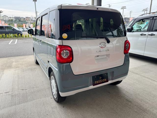 ムーヴキャンバス ストライプスＧ　両側電動スライドドア　衝突被害軽減ブレーキ　コーナーセンサー　電動格納ドアミラー　ＬＥＤヘッドライト　オートハイビーム　アイドリングストップ　オートエアコン　パワーウインドウ　Ｂカメラ　届出済未使用車（10枚目）