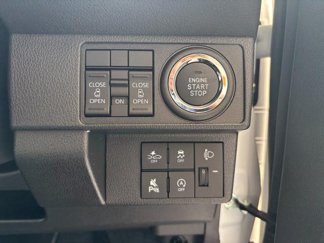 ムーヴキャンバス ストライプスＸ　届出済未使用車　両側電動スライドドア　スマートキー　コーナーセンサー　衝突被害軽減ブレーキ　電動格納ドアミラー　ベンチシート　アイドリングストップ　横滑り防止機能　オートエアコン　光軸調整機能（17枚目）