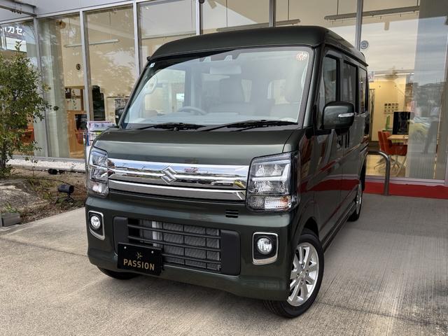 エブリイワゴン ＰＺターボ　届出済未使用車　両側電動スライドドア　衝突被害軽減ブレーキ　コーナーセンサー　スマートキー　シートヒーター　ＬＥＤヘッドライト　電動格納ドアミラー　アイドリングストップ　アルミホイール　オートエアコン（4枚目）