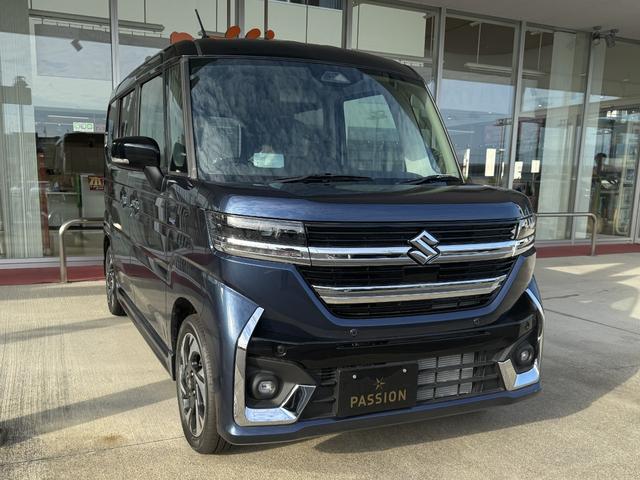 スペーシアカスタム ハイブリッドＸＳ　届出済未使用車　両側電動スライドドア　衝突被害軽減ブレーキ　コーナーセンサー　アダクティブクルーズコントロール　アイドリングストップ　オットマン　ＬＥＤヘッドライト　シートヒーター　アルミホイール（7枚目）