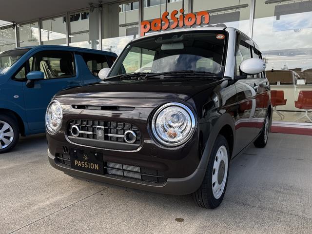 アルトラパンＬＣ Ｘ　届出済未使用車　衝突被害軽減ブレーキ　コーナーセンサー　スマートキー　シートヒーター　アルミホイール　アイドリングストップ　ＬＥＤヘッドライト　電動格納ドアミラー　オートエアコン　パワーウインドウ（5枚目）