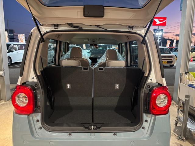 ムーヴキャンバス ストライプスＸ　届出済未使用車　両側電動スライドドア　衝突被害軽減ブレーキ　コーナーセンサー　スマートキー　アイドリングストップ　電動格納ドアミラー　横滑り防止機　ベンチシート　オートエアコン　レンタカーアップ（11枚目）