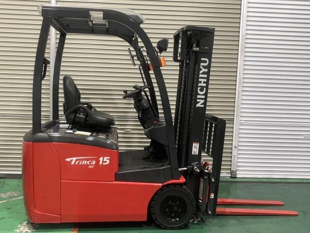 日本 　ニチユフォークリフト・型式ＦＢＴ１５Ｐ－８０－３００ＳＦ・燃料タイプバッテリー・最大荷重１．４ｔ・最大揚高３．０ｍ・マストの種類２段・サイドシフト（7枚目）