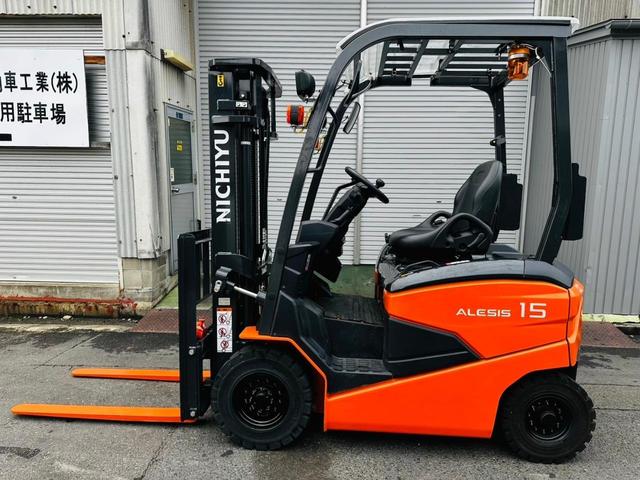 日本 　ニチユフォークリフトの型式ＦＢ１５Ｐ－８０－３００ＳＦ・燃料タイプバッテリー・荷重１．５ｔ・揚高３．０ｍ・マストの種類２段・サイドシフト（3枚目）