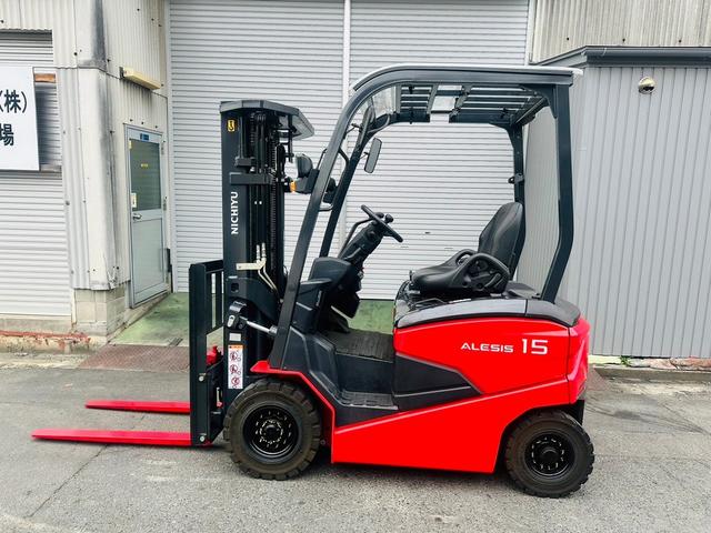 日本 ニチユフォークリフト・FB15P-80-3F430SF・燃料タイプバッテリー・バッテリーカウンター・最大荷重1.4t 最大揚高4.3m・3段フルフリー・サイドシフト 公道走行可(3枚目)