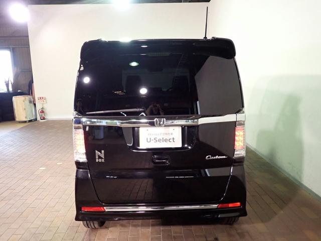 N-BOXカスタム G・ターボLパッケージ 社外9インチナビ フルセグTV USB&BT接続可能 バックカメラ ETC ワンオーナー 両側パワスラ クルーズC ハーフレザーシート インテリキー プッシュスタート HIDオートライト 禁煙車(32枚目)