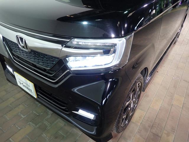 Ｎ－ＢＯＸカスタム Ｇ・Ｌターボホンダセンシング　社外ナビ　フルセグＴＶ　ＵＳＢ＆ＢＴ接続可能　バックカメラ　ＥＴＣ　両側パワスラ　レーダークルーズＣ　ＬＥＤオートライト　インテリキー　プッシュスタート　Ａストップ　ハーフレザー　純正アルミ　禁煙車（27枚目）