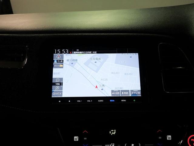 ヴェゼル ハイブリッドＲＳ・ホンダセンシング　純正８インチナビ　フルセグＴＶ　ＵＳＢ＆ＢＴ接続　バックカメラ　ＥＴＣ　ワンオーナー　レーダークルーズＣ　コンフォートビューパッケージ　シートヒーター　ＬＥＤオートライト　純正アルミ　スペアキー（5枚目）