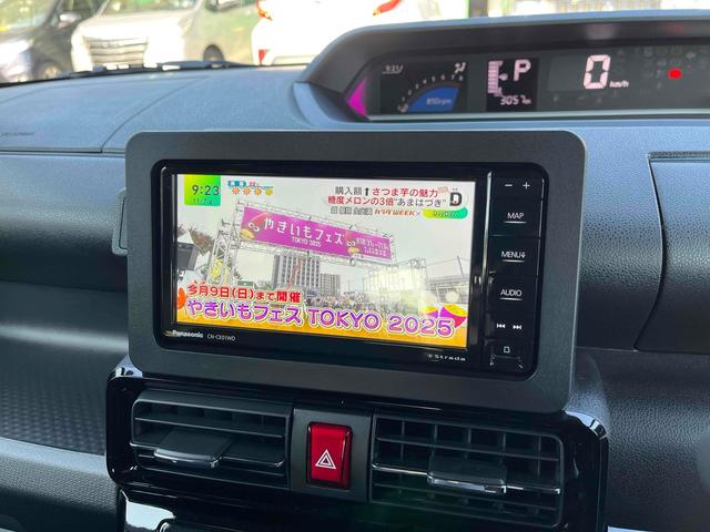 タント カスタムＸ　ＥＴＣ　バックカメラ　両側電動スライドドア　ナビ　ＴＶ　クリアランスソナー　衝突被害軽減システム　オートライト　スマートキー　アイドリングストップ　電動格納ミラー　シートヒーター　ベンチシート　ＣＶＴ（7枚目）