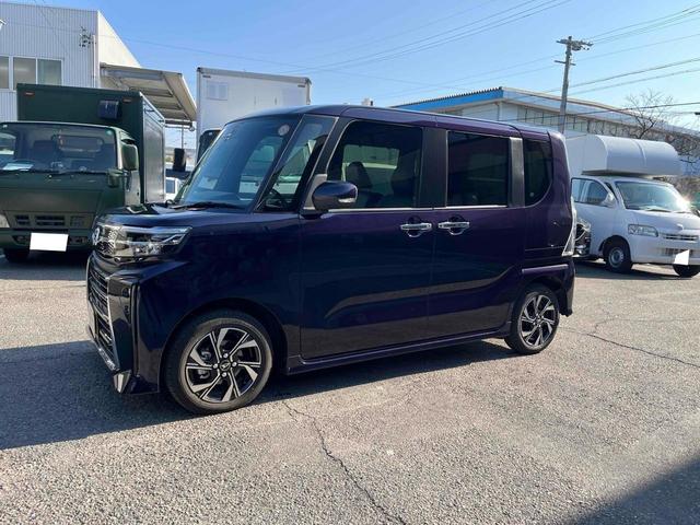 タント カスタムＸ　ＥＴＣ　バックカメラ　両側電動スライドドア　ナビ　ＴＶ　クリアランスソナー　衝突被害軽減システム　オートライト　スマートキー　アイドリングストップ　電動格納ミラー　シートヒーター　ベンチシート　ＣＶＴ（39枚目）