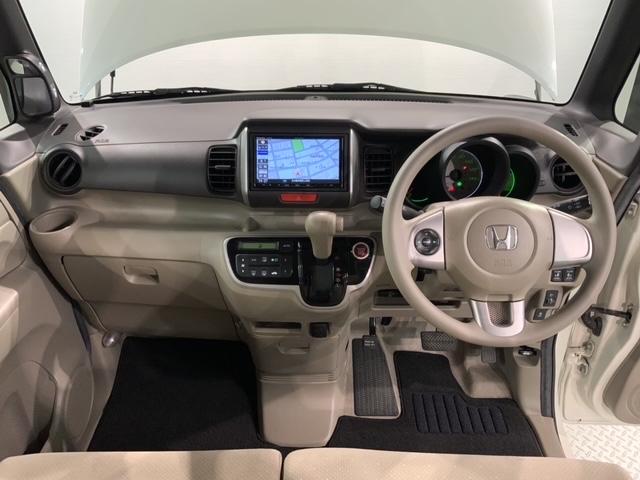 Ｎ－ＢＯＸ Ｇ・Ｌパッケージ　禁煙　車検整備付　１年保証　新品マット　ナビ　ＴＶ　Ｒカメラ　ＣＤ録音　ＢＴオ－ディオ　ＤＶＤ　ＥＴＣ　両側ＰＳＤ　ＶＳＡ　スマキ－　スペアキ－　盗難防止装置　整備記録簿　ベンチシ－ト　ドアバイザ－（8枚目）
