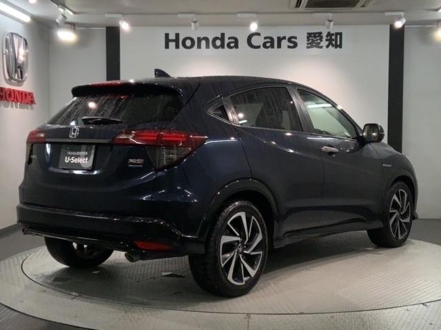 ヴェゼル ハイブリッドRS・ホンダセンシング 禁煙 1年保証 1オ-ナ- 車検整備付 ナビVXM-194VFi TV Rカメラ BTオ-ディオDVD ドラレコ ETC LEDオートライト フォグ シ-トヒ-タ- クルコン スマキー 取説保証書(50枚目)