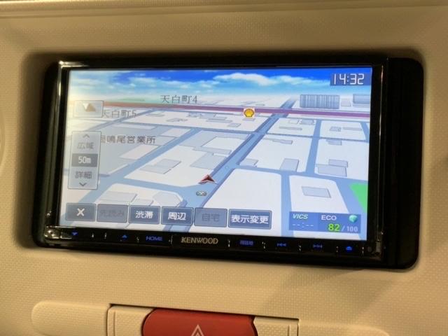 ミラココア ココアＸ　禁煙　１年保証　ナビ　フルセグＴＶ　Ｒカメラ　ＢＴオ－ディオ　ＤＶＤ　ＵＳＢ　ベンチシート　ドアバイザー　フロアマット　スマキー　スペアキー　整備記録簿　取説保証書　ＡＡＣ　ＡＢＳ　Ｗエアバッグ（5枚目）