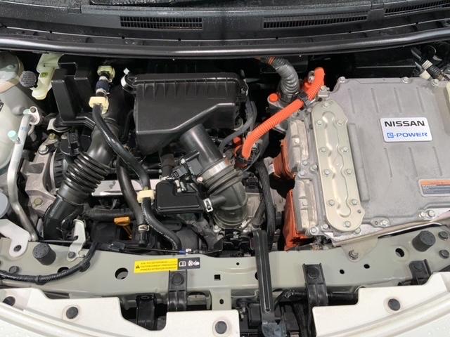 ノート ｅ－パワー　Ｘ　禁煙　１年保証　１オーナー　純正ナビ　ＴＶ　ＣＤ録音　ＤＶＤ　ドラレコ　衝突軽減Ｂ　ＥＴＣ　ＬＥＤオートライト　横滑り防止　アルミ　フォグ　ドアバイザー　スマートキー　盗難防止装置　整備記録簿　ＡＡＣ（44枚目）