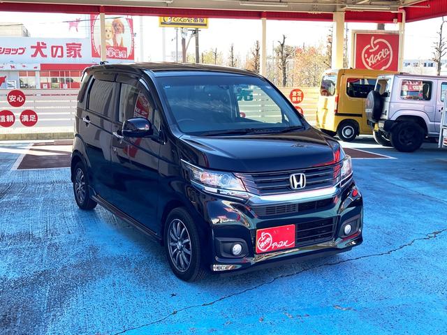 Ｎ－ＷＧＮカスタム Ｇ・ターボパッケージ　ワンオーナー・ユーザー買取車　車検令和９年７月　社外メモリーナビ・フルセグ　Ｂカメラ　ＥＴＣ　黒ハーフレザーシート　パドルシフト　あんしんパケ　クルコン　ドライブレコーダー　ＨＩＤヘッド　純１４ＡＷ（16枚目）