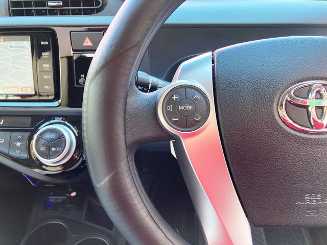 アクア Ｓ　ワンオーナー・ユーザー買取車　車検令和９年３月　スマートキー＆プッシュスタート　ディーラーナビ・フルセグ・Ｂｌｕｅｔｏｏｔｈ・ＤＶＤ再生　バックカメラ　ＥＴＣ　シートカバー　ドライブレコーダー（30枚目）