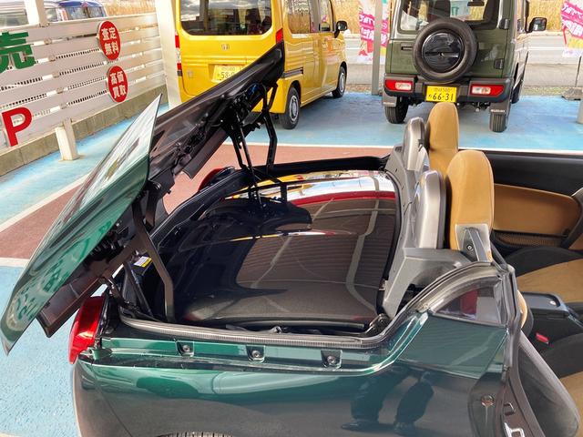 コペン セロ　Ｓ　ユーザー買取車・５ＭＴ・ブラックカーボンルーフ・ブラック塗装純正１６ＡＷ・ＢＩＬＳＴＥＩＮ製ショックアブソーバー・レカロシート・両席シートヒーター・ｍｏｍｏステア・ＢＴ・ＤＶＤ・ＥＴＣ・ＬＥＤヘッド（56枚目）