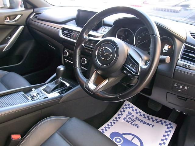 25S Lパッケージ ワンオーナー 黒革 禁煙車 マツダコネクトナビ フルセグ Bカメラ ETC DVD Bluetooth Gベクタリング アドバンストSCBS レーダークルーズ パーキングセンサー 全席シートヒーター(3枚目)