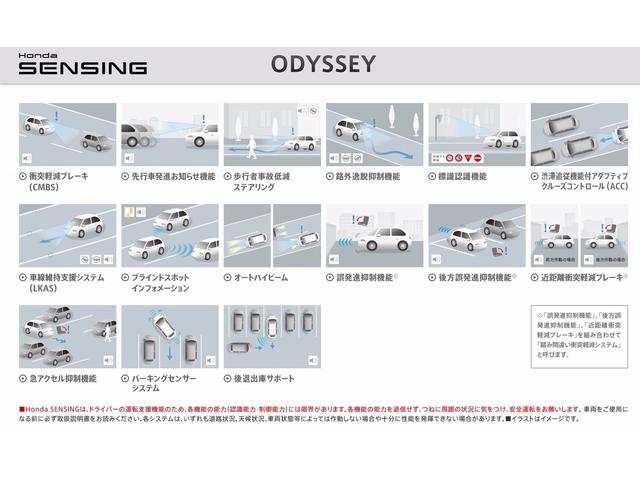 オデッセイハイブリッド e:HEVアブソルート・EX 当店試乗車 9インチ純正ナビ マルチビューカメラシステム ETC ブラックエンブレム 無限フロアマット フロントグリル交換済 両側パワースライドドア 運転席助手席2列目シートヒーター(4枚目)