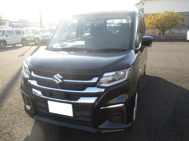 ソリオ ハイブリッドMX プッシュスタート、オートライト、オートエアコン、ステアリングスイッチ、衝突防止機能、両側電動スライドドア、横滑り防止機能、9インチディスプレイオーディオ、コネクト機能(2枚目)