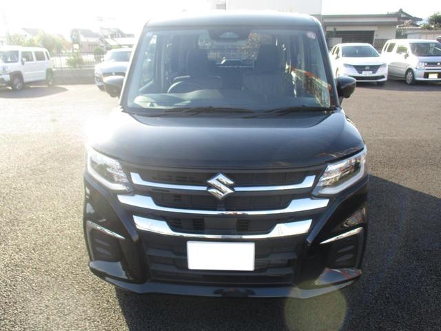 ソリオ ハイブリッドMX プッシュスタート、オートライト、オートエアコン、ステアリングスイッチ、衝突防止機能、両側電動スライドドア、横滑り防止機能、9インチディスプレイオーディオ、コネクト機能(3枚目)