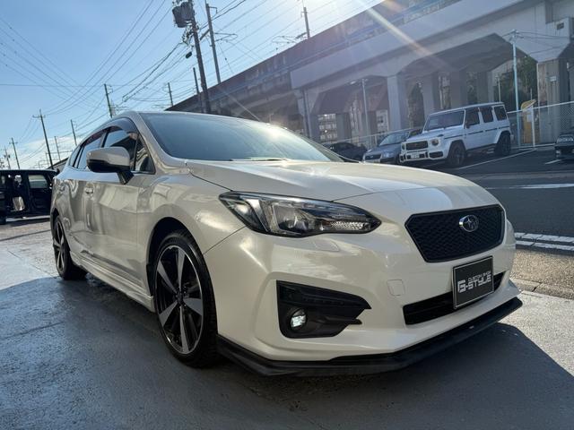 インプレッサスポーツ ２．０ｉ－Ｓアイサイト　修復歴無　ブラックレザーセレクション　純正Ｒ１８アルミ　ＳＴＩエアロ　純正８インチナビＴＶ　バックカメラ　ＥＴＣ　前席シートヒーター　クルコン　ドラレコ（6枚目）