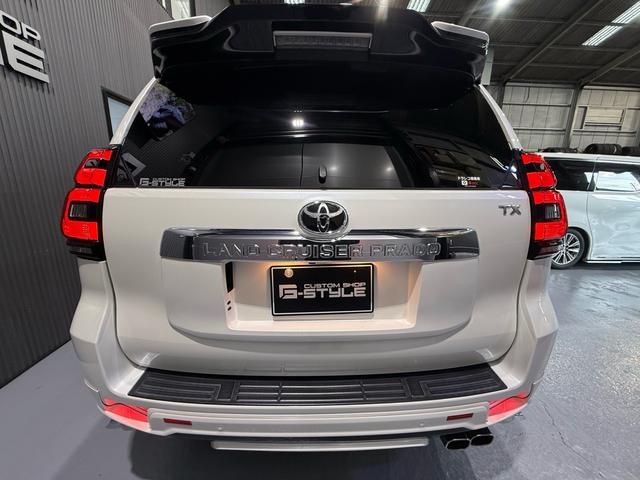ランドクルーザープラド TX Lパッケージ 修復歴無 禁煙 2年保証付 モデリスタエアロ 純正OP19インチアルミ サンルーフ メーカーOPナビフルセグTV パノラミックビュー ETC2.0 ドラレコ前後 ブラックレザーシート(9枚目)