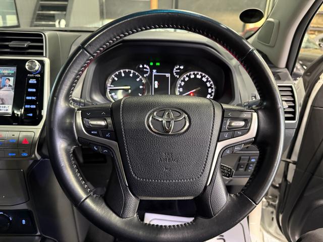 ランドクルーザープラド TX Lパッケージ 修復歴無 禁煙 2年保証付 モデリスタエアロ 純正OP19インチアルミ サンルーフ メーカーOPナビフルセグTV パノラミックビュー ETC2.0 ドラレコ前後 ブラックレザーシート(29枚目)