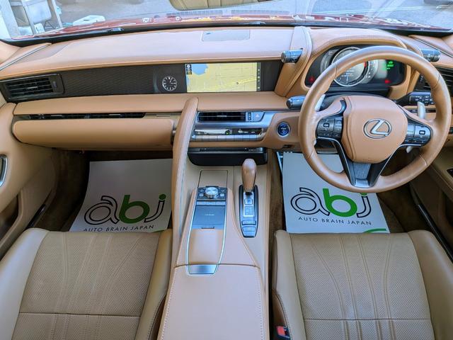 LC LC500h Lパッケージ オーカーインテリア 純正OP鍛造21インチ ガラスルーフ(30枚目)