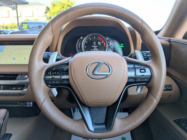 LC LC500h Lパッケージ オーカーインテリア 純正OP鍛造21インチ ガラスルーフ(33枚目)