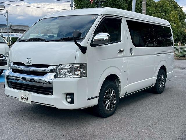 ハイエースワゴン GL 電動スライドドア 助手席エアバック AC100V電源 トヨタセーフティセンス レーンキープアシスト 純正SDナビ バックカメラ LEDヘッドライト ETC スマートキー プッシュスタート(42枚目)