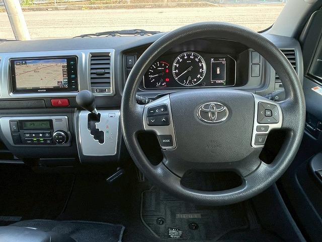 ハイエースバン スーパーGL 衝突軽減ブレーキ フルセグTVナビ ETC スマートキー プッシュスタート AC100V LEDヘッドライト フォグライト オートマチックハイビーム バックカメラ 助手席エアバック 車線逸脱警報(43枚目)