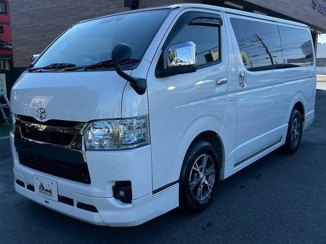 ハイエースバン スーパーＧＬダークプライム２　１１型アルパインナビ　モデリスタエアロ　全周囲カメラ　両側電動スライドドア　衝突軽減ブレーキ　オートマチックハイビーム　スマートキー　プッシュスタート　ＡＣ１００Ｖ電源　ＨＤＭＩ接続可　フルセグＴＶ（16枚目）