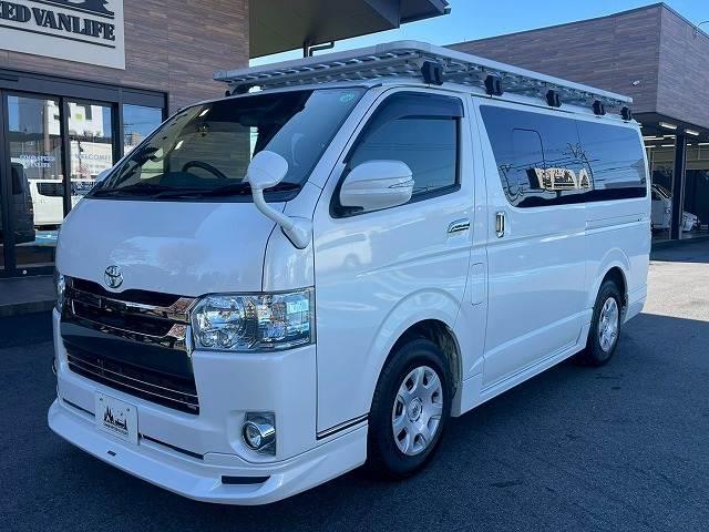 ハイエースバン スーパーGL ダークプライムII ワンオーナー 衝突軽減ブレーキ モデリスタエアロ オートマチックハイビーム AC100V電源 助手席エアバック バックカメラ スマートキー プッシュスタート ビルトインETC フルセグTV LED(16枚目)