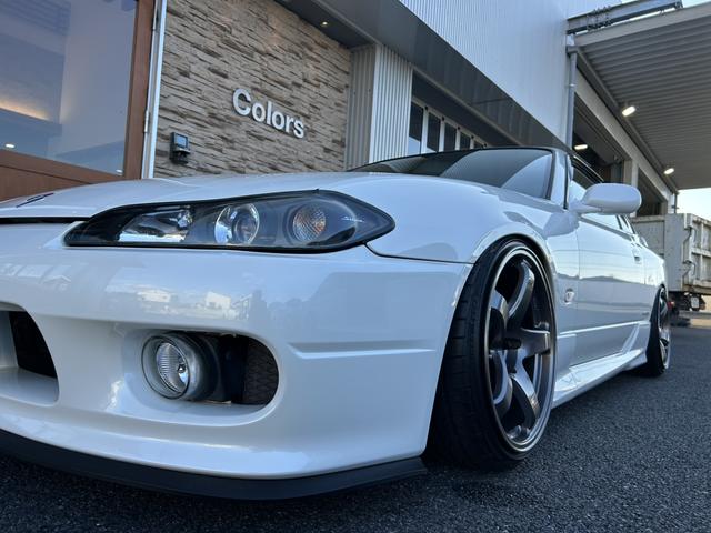 シルビア スペックSエアロ 車高調/エンケイPF05AW(15枚目)