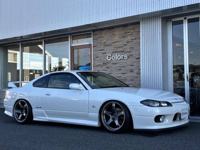 シルビア スペックSエアロ 車高調/エンケイPF05AW(30枚目)