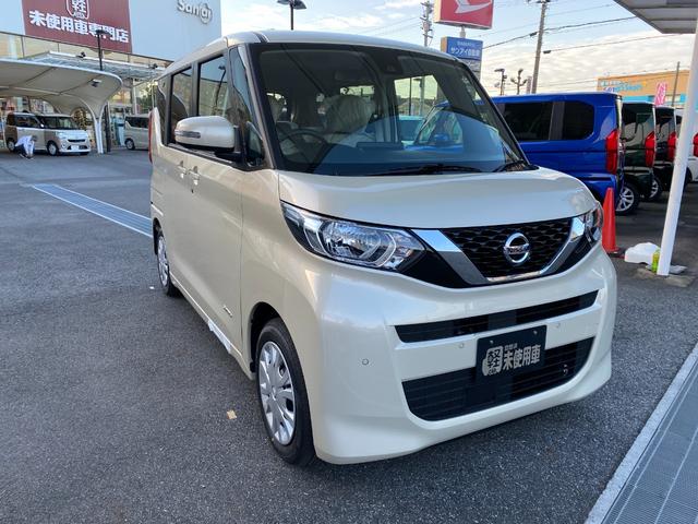 X 届出済未使用車 衝突軽減ブレーキ アラウンドビュー 両側スライド片側電動スライドドア スマートキー オートエアコン プッシュスタート ベンチシート フルフラット オートライト 軽自動車(8枚目)