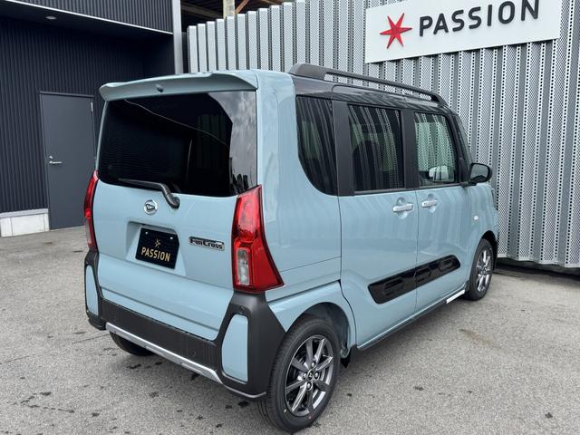 タント ファンクロス　届出済未使用車　両側電動スライドドア　衝突被害軽減ブレーキ　コーナーセンサー　スマートキー　シートヒーター　アルミホイール　電動格納ドアミラー　ＬＥＤヘッドライト　アイドリングストップ　ルーフレール（7枚目）