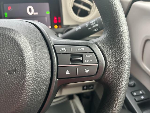 N-BOX ベースグレード 届出済未使用車 片側電動スライドドア 衝突被害軽減ブレーキ コーナーセンサー アダクティブクルーズコントロール スマートキー チップアップシート アイドリングストップ LED 電動格納ドアミラー(17枚目)