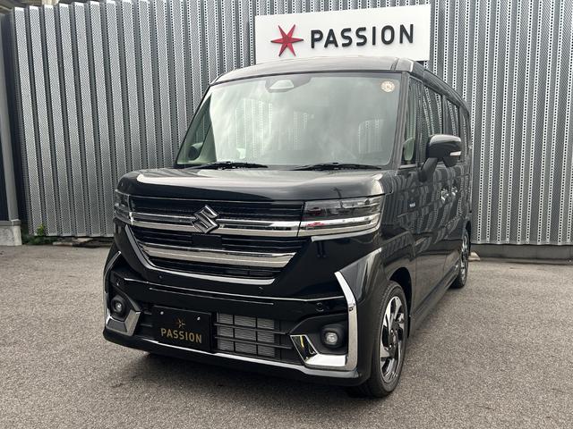 スペーシアカスタム ハイブリッドＸＳターボ　届出済未使用車　両側電動スライドドア　衝突被害軽減ブレーキ　コーナーセンサー　スマートキー　アダクティブクルーズコントロール　アイドリングストップ　電動格納ドアミラー　ＬＥＤヘッドライト　ターボ（5枚目）