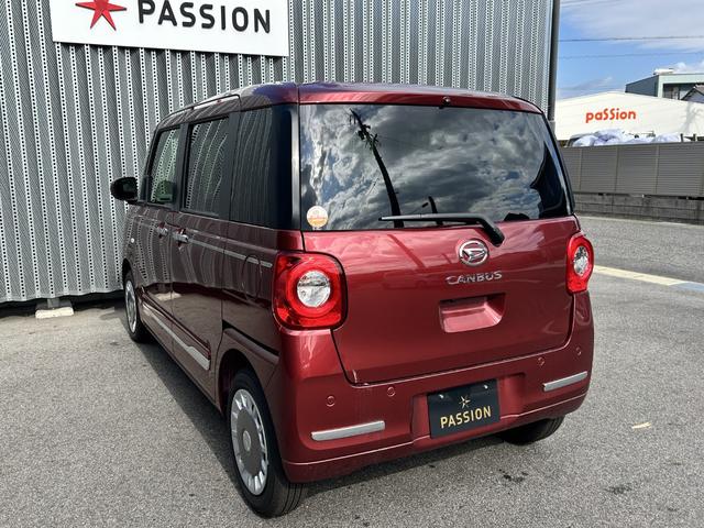 ムーヴキャンバス セオリーG 届出済未使用車 両側電動スライドドア 衝突被害軽減ブレーキ コーナーセンサー スマートキー アイドリングストップ LEDヘッドライト 全方位カメラ 電動格納ドアミラー ベンチシート(10枚目)