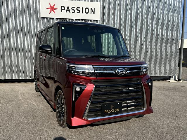 タント カスタムＲＳ　車検１０年１月　両側電動スライドドア　ワイドエントリーナビ安心ドラレコ　衝突被害軽減ブレーキ　コーナーセンサー　スマートキー　シートヒーター　アイドリングストップ　ＥＴＣ　全方位カメラ　アルミホイール（7枚目）