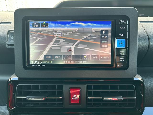 タント カスタムＲＳ　車検１０年１月　両側電動スライドドア　ワイドエントリーナビ安心ドラレコ　衝突被害軽減ブレーキ　コーナーセンサー　スマートキー　シートヒーター　アイドリングストップ　ＥＴＣ　全方位カメラ　アルミホイール（19枚目）