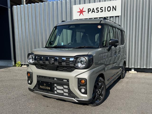 スペーシアギア ハイブリッドＸＺ　届出済未使用車　両側電動スライドドア　衝突被害軽減ブレーキ　コーナーセンサー　スマートキー　アイドリングストップ　アルミホイール　アダクティブクルーズコントロール　オットマン　ＬＥＤヘッドライト（4枚目）