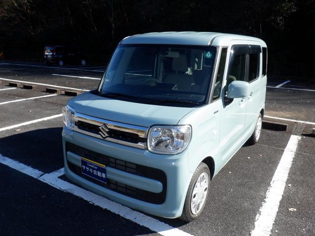 スペーシア ハイブリッドＸ　ドライブレコーダー　ＥＴＣ　両側電動スライドドア　ナビ　ＴＶ　クリアランスソナー　レーンアシスト　衝突被害軽減システム　オートライト　スマートキー　アイドリングストップ　電動格納ミラー（2枚目）