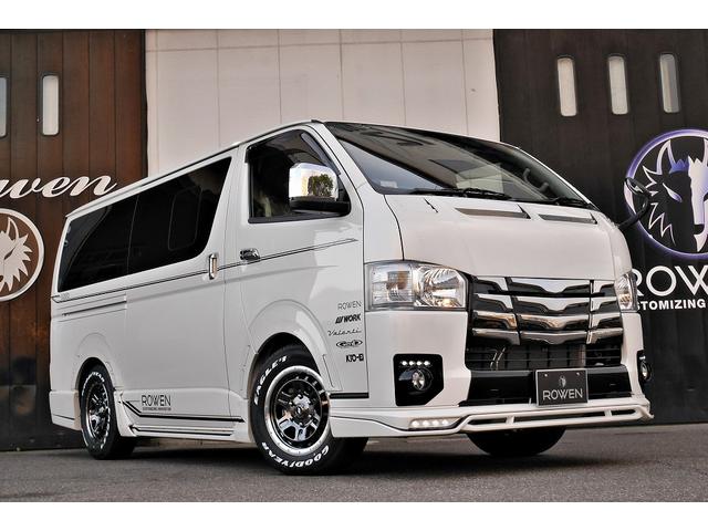 スーパーGL ダークプライムII 新車未登録 ディーゼルターボ ROWENコンプリート仕様 ROWENエアロKIT 玄武ローダウン WORK16インチAW LEDテールレンズ ハーフレザー トヨタセーフティセンス(9枚目)