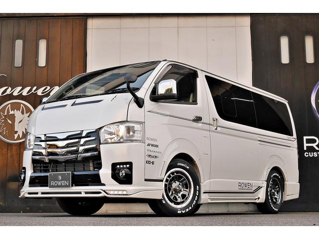 スーパーGL ダークプライムII 新車未登録 ディーゼルターボ ROWENコンプリート仕様 ROWENエアロKIT 玄武ローダウン WORK16インチAW LEDテールレンズ ハーフレザー トヨタセーフティセンス(11枚目)