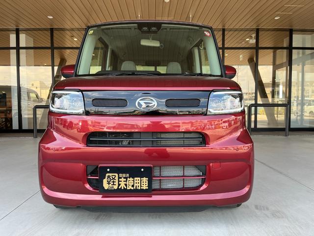 タント Ｘ　片側電動スライドドア　衝突被害軽減ブレーキ　コーナーセンサー　電動格納ドアミラー　ＬＥＤヘッドライト　オートハイビーム　アイドリングストップ　オートエアコン　パワーウインドウ　Ｂカメラ　届出済未使用車（4枚目）
