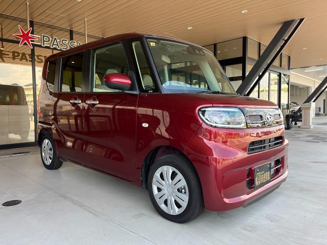 タント Ｘ　片側電動スライドドア　衝突被害軽減ブレーキ　コーナーセンサー　電動格納ドアミラー　ＬＥＤヘッドライト　オートハイビーム　アイドリングストップ　オートエアコン　パワーウインドウ　Ｂカメラ　届出済未使用車（5枚目）