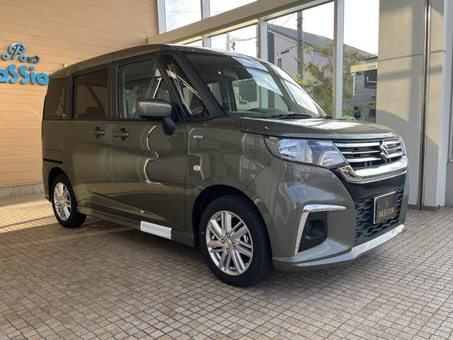 ソリオ ハイブリッドMX 登録済未使用車 片側電動スライドドア 衝突被害軽減ブレーキ コーナーセンサー スマートキー シートヒーター アダクティブクルーズコントロール アイドリングストップ アルミホイール 横滑り防止機能(7枚目)